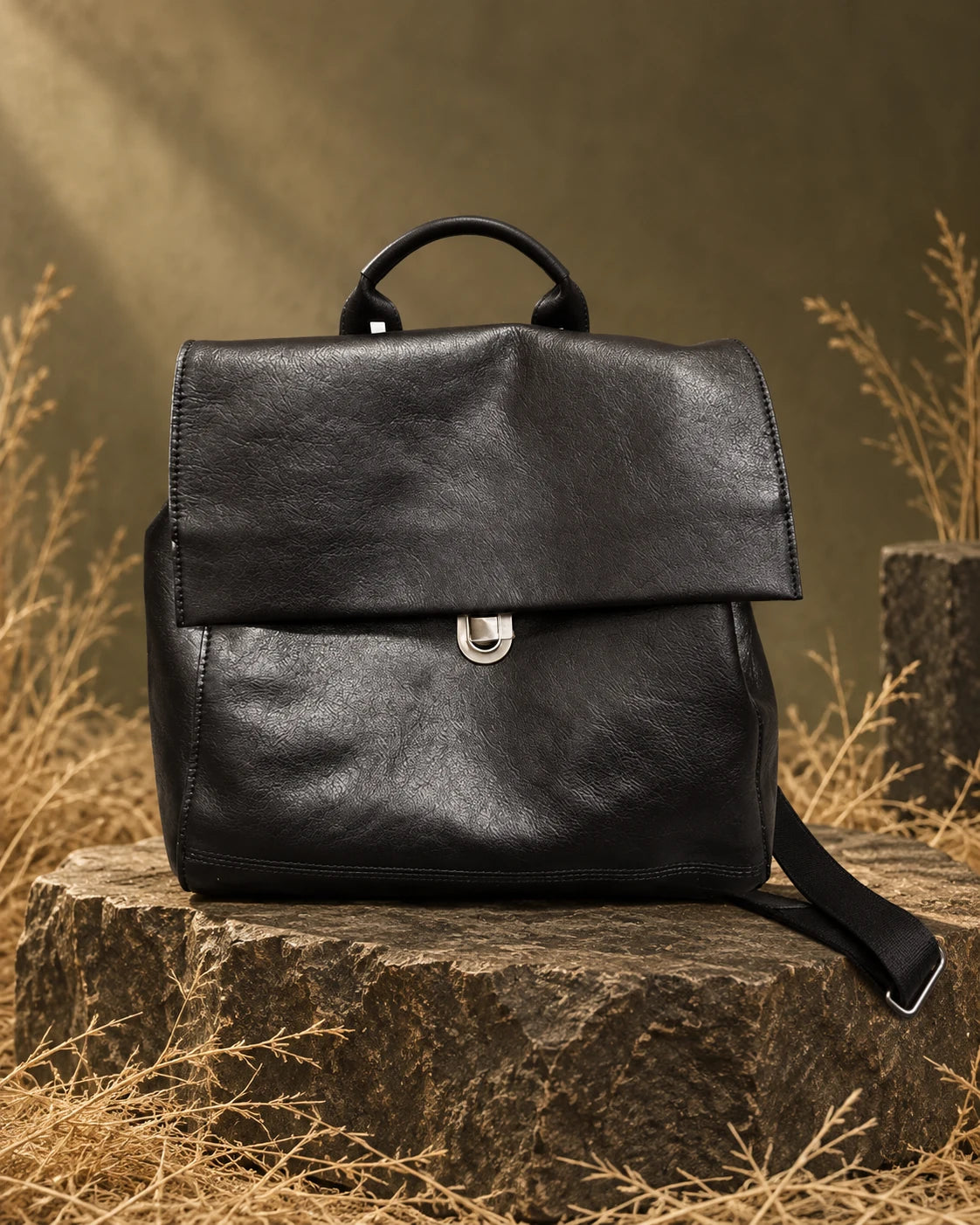 Backpack -6239 in Black, AI-styled studio presentation