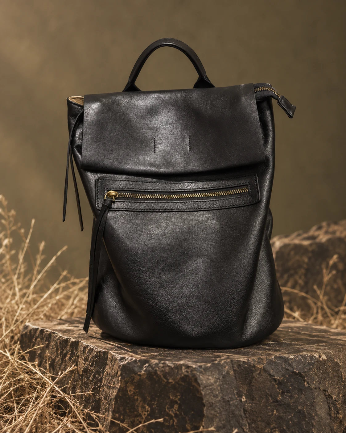Backpack -1016 in Black, AI-styled studio presentation