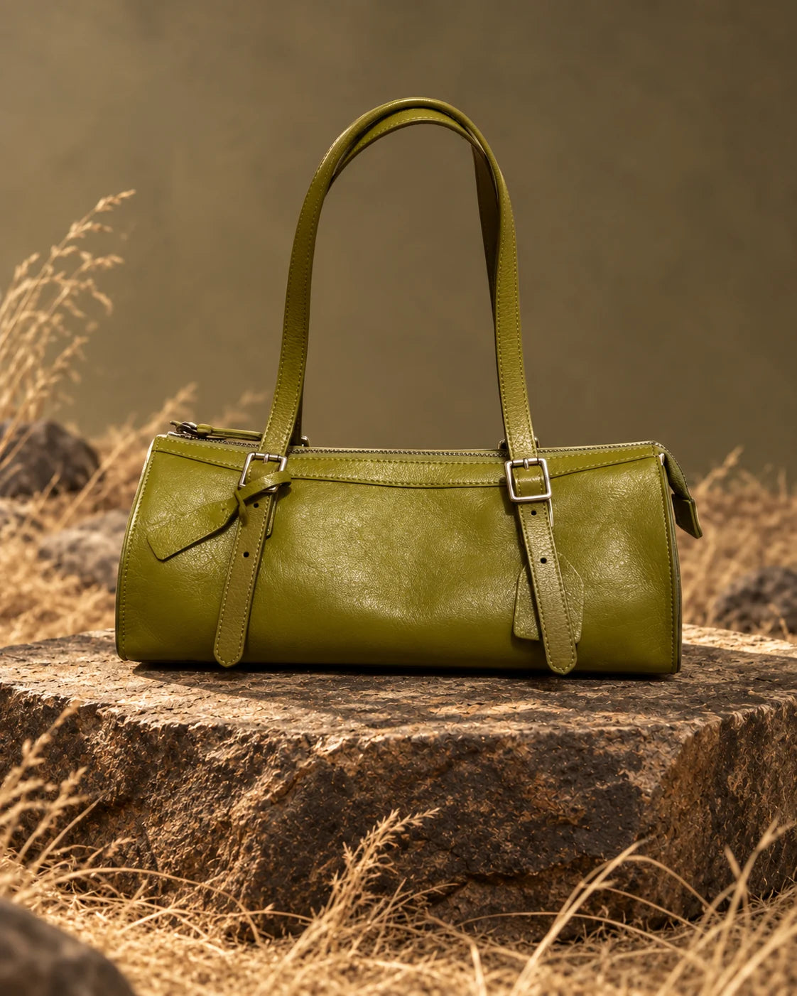 Shoulder bag -2207 in Green, AI-styled studio presentation