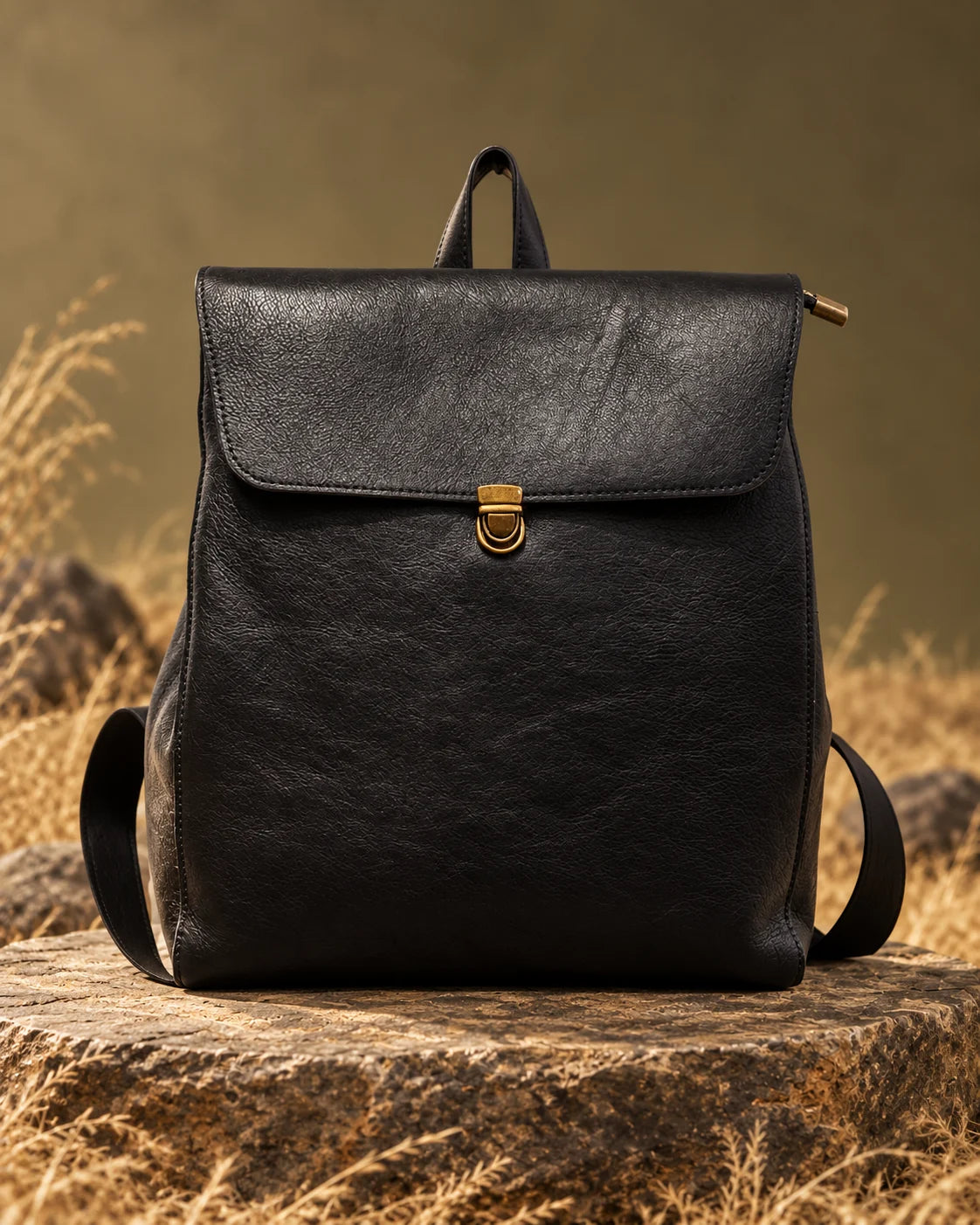 Backpack -3005 in Black, AI-styled studio presentation